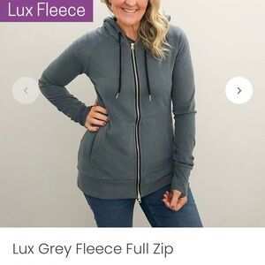 Women's Full Zip Hoodie - Gray